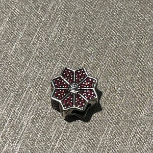 Pandora poinsettia charm
